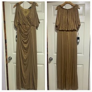Glamorous Gold Long Sleeve Dress